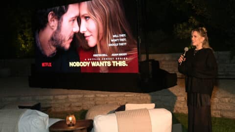 Erin Foster speaks during Netflix's "Nobody Wants This" LA Tastemaker Event on September 25, 2024 in Los Angeles, California.