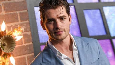 British actor Gregg Sulkin attends the world premiere of Disney's "Wizards Beyond Waverly Place" at El Capitan theatre in Los Angeles, October 28, 2024. (Photo by VALERIE MACON / AFP) (Photo by VALERIE MACON/AFP via Getty Images)