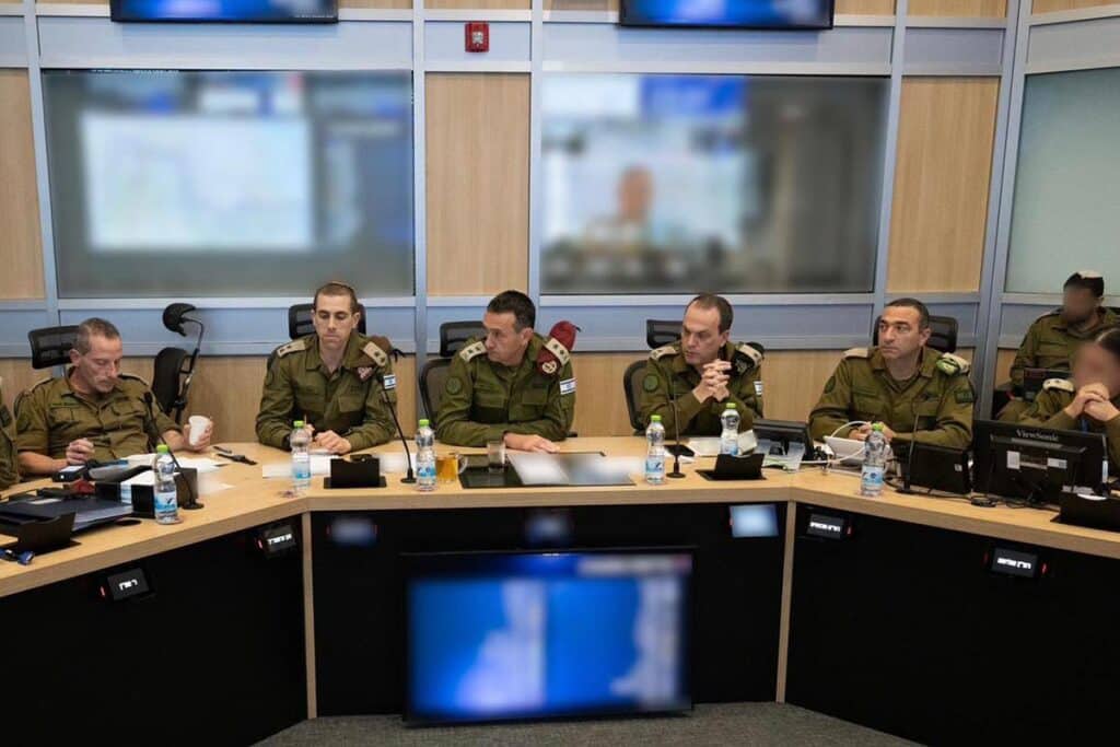 IDF Chief of Staff Herzi Halevi holds a situational assessment after an attack targeting pagers belonging to Hezbollah blamed on Israel.