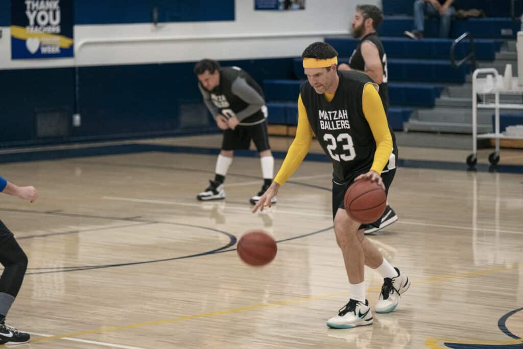 Nobody Wants This. Timothy Simons as Sasha in episode 107 of Nobody Wants This.