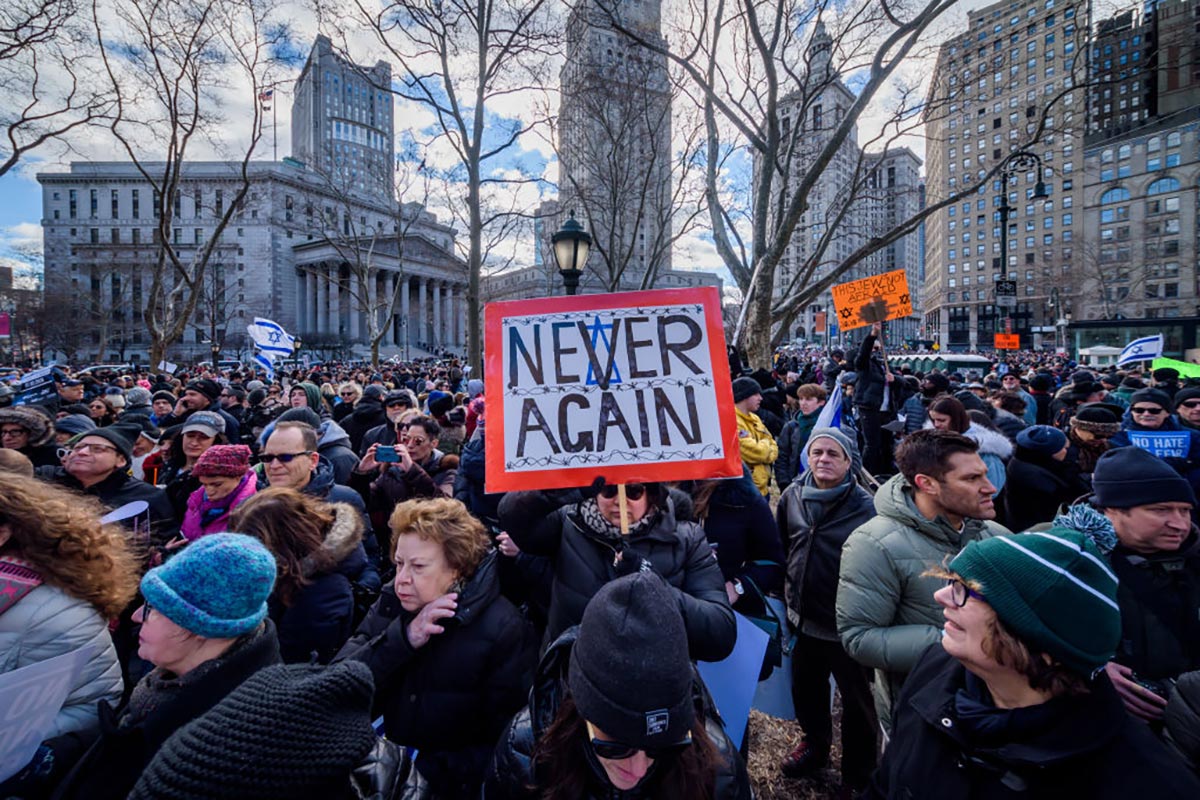 How To Deal With Antisemitism As A College Student Unpacked   Never Again Rally Against Antisemitism 