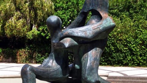 TEL AVIV, ISRAEL - OCTOBER 5 : Monument in honor of Israeli athletes killed at the summer Olympic Games in Munich in 1972, on October 5, 2012 in Tel Aviv, Israel